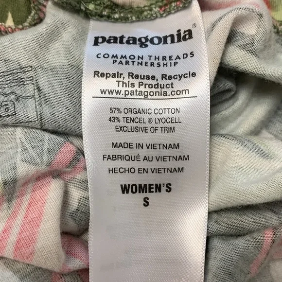 Patagonia sleeveless convertible dress w asymmetrical hem, organic cotton blen - Picture 4 of 13